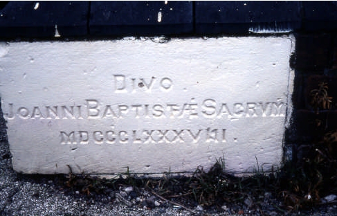 Weston Catholic school, foundation stone
